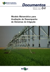 Thumbnail de Modelo matemático para avaliação de desempenho de sistemas de irrigação.