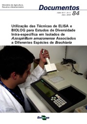 Thumbnail de Utilização das técnicas de ELISA e BIOLOG para estudos de diversidade intra-específica em isolados de Azospirillum amazonense associados a diferentes espécies de brachiaria.
