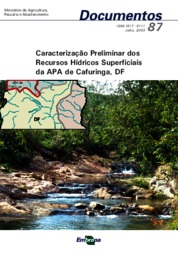 Thumbnail de Caracterização preliminar dos recursos hídricos superficiais da APA de Cafuringa, DF.