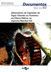 Thumbnail de Alternativas de captação de água visando ao aumento da oferta hídrica na Agrovila Mambaí- GO.