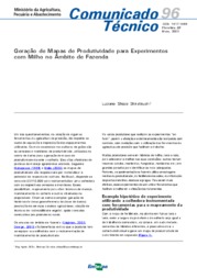 Thumbnail de Geração de mapas de produtividade para experimentos com milho no âmbito de fazenda.