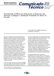 Thumbnail de Contribuição da micorriza arbuscular na resposta das culturas à calagem e adubação fosfatada em solos de cerrado.