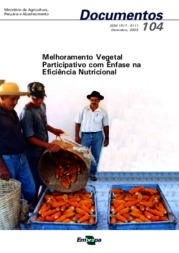 Thumbnail de Melhoramento vegetal participativo com ênfase na eficiência nutricional.