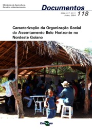 Thumbnail de Caracterização da organização social do assentamento Belo Horizonte no nordeste goiano.
