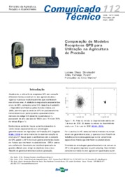 Thumbnail de Comparação de modelos receptores GPS para utilização na agricultura de precisão.