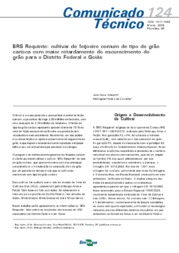 Thumbnail de BRS Requinte: cultivar de feijoeiro comum de tipo de grão carioca com maior retardamento do escurecimento do grão para o Distrito Federal e Goiás.