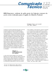 Thumbnail de BRS Supremo: cultivar de grão preto de feijoeiro comum de porte ereto indicada para a região do Distrito Federal.