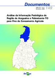 Thumbnail de Análise da informação pedológica da região de Araguaína e Palmeirante-TO para fins de zoneamento agrícola.