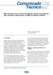 Thumbnail de BRS Cometa: nova cultivar de feijoeiro comum com grão do tipo comercial carioca para a região do Distrito Federal.