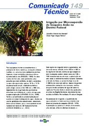 Thumbnail de Irrigação por microaspersão do coqueiro anão no Distrito Federal.