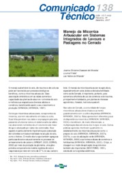Thumbnail de Manejo da micorriza arbuscular em sistemas integrados de lavoura e pastagens no Cerrado.