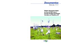 Thumbnail de Boletim agrometeorológico do ano de 2007 para a estação principal da Embrapa Cerrados em Planaltina, DF.