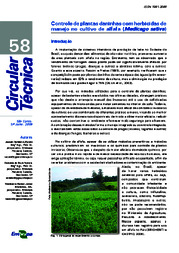 Thumbnail de Controle de plantas daninhas com herbicidas de manejo no cultivo de alfafa (Medicago sativa).