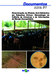 Thumbnail de Determinação da eficácia anti-helmíntica em rebanhos ovinos: metodologia da colheita de amostras e de informações de manejo zoossanitário.