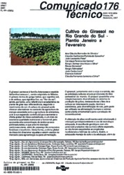 Thumbnail de Cultivo do girassol no Rio Grande do Sul: plantio janeiro a fevereiro.