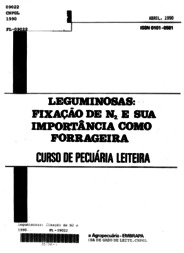 Thumbnail de Leguminosas: fixação de N2 e sua importância como forrageira - curso de pecuária leiteira.
