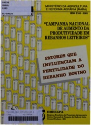 Thumbnail de Fatores que influenciam a fertilidade do rebanho bovino.
