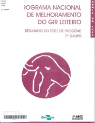 Thumbnail de Programa Nacional de Melhoramento Genético de Gir Leiteiro: Resultado de teste de progênie - 7º grupo.