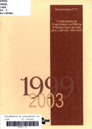 Thumbnail de Fundamentos da programação de P&D da Embrapa-Gado de Leite para o período de 1999-2003.