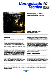 Thumbnail de Alimentação na seca: cana-de-açúcar e uréia.
