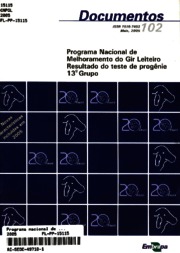 Thumbnail de Programa nacional de melhoramento do Gir Leiteiro: resultado do teste de progênie - 13º grupo.