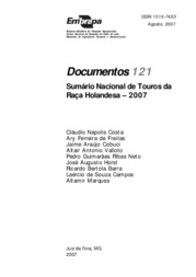 Thumbnail de Sumário Nacional de Touros da Raça Holandesa - 2007.