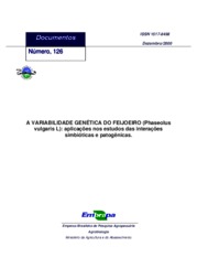 Thumbnail de A variabilidade genética do feijoeiro (Phaseolus vulgaris L.): aplicações nos estudos das interações simbióticas e patogênicas.