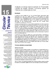 Thumbnail de Avaliação do manejo agrícola adotado em propriedade familiar da região serrana Fluminense quanto ao potencial de conservação do solo.