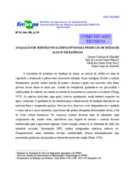 Thumbnail de Avaliação de substratos alternativos para produção de mudas de alface em bandejas.