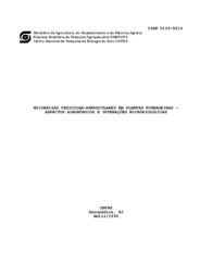 Thumbnail de Micorrizas vesicular-arbusculares em plantas forrageiras - Aspectos agronômicos e interações microbiológicas.