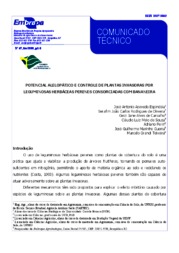 Thumbnail de Potencial alelopático e controle de plantas invasoras por leguminosas herbáceas perenes consorciadas com bananeira.