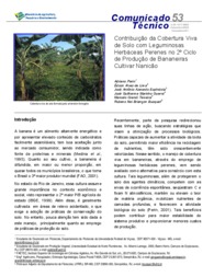 Thumbnail de Contribuição da cobertura viva de solo com leguminosas herbáceas perenes no 2º ciclo de produção de bananeiras cultivar nanicão.