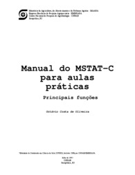 Thumbnail de Manual do MSTAT - para aulas práticas: principais funções.