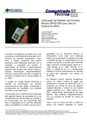 Thumbnail de Calibração do medidor de clorofila Minolta SPAD-502 para uso na cultura do milho.