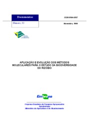 Thumbnail de Aplicação e evolução dos métodos moleculares para o estudo da biodiversidade do rizóbio.