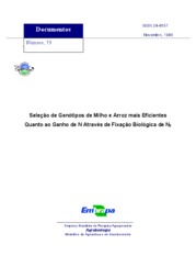 Thumbnail de Seleção de genótipos de milho e arroz mais eficientes quanto ao ganho de N através de fixação biológica de N2.