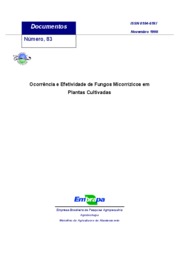 Thumbnail de Ocorrência e efetividade de fungos micorrízicos arbusculares em espécies cultivadas.