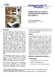 Thumbnail de Determinação do carbono da biomassa microbiana do solo (BMS-C).