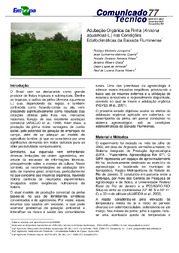 Thumbnail de Adubação orgânica da pinha (Annona squamosa L.) nas condições edafoclimáticas da baixada fluminense.