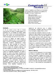 Thumbnail de Cultivo orgânico de inhame (Colocasia esculenta) entre faixas de guandu na região serrana fluminense.