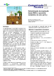 Thumbnail de Determinação da respiração basal (RBS) e quociente metabólico do solo (qCO2).
