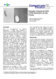 Thumbnail de Extração conjunta de DNA e RNA bacteriano de alta pureza.