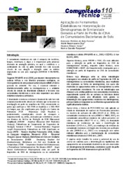 Thumbnail de Aplicação de ferramentas estatísticas na interpretação de dendrogramas de similaridade gerados a partir de perfis de rDNA de comunidades bacterianas de solo.