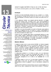 Thumbnail de Determinação da melhor época de corte da soja cultivar celeste para uso como adubo verde.