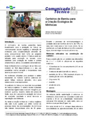 Thumbnail de Canteiros de bambu para a criação ecológica de minhocas.