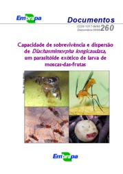 Thumbnail de Capacidade de sobrevivência e dispersão de Diachasmimorpha longicaudata, um parasitóide exótico de larva de moscas-das-frutas.