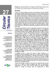 Thumbnail de Mitigação das emissões de gases efeito estufa pelo uso de etanol da cana-de-açúcar produzido no Brasil.