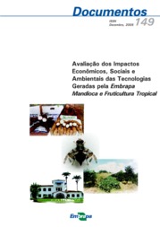 Thumbnail de AVALIAÇÃO dos impactos econômicos, sociais e ambientais das tecnologias geradas pela Embrapa Mandioca e Fruticultura Tropical.
