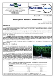 Thumbnail de Produção de biomassa de mandioca.
