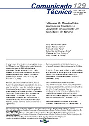 Thumbnail de Vitamina C, carotenóides, compostos fenólicos e atividade antioxidante em genótipos de banana.